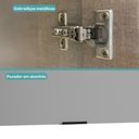 Ver imagem 6 de Armário Aéreo de Cozinha Miami 800mm 1 Porta Carraro Cinza Titânio