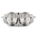 Ver imagem 5 de Porta Geleia de Metal em Prata L: 25cm D: 11cm a: 10cm