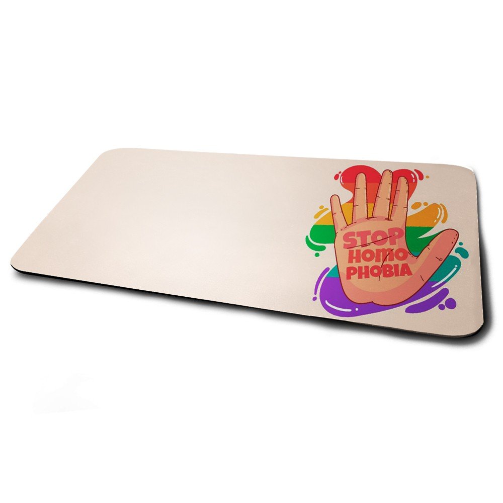 Mouse Pad Gamer LGBT Stop Homophobia Império da Impressão - 2