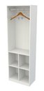 Ver imagem 2 de Armário Colmeia Mirela M5 100% Mdf (closet Lojas Expositor) Vetorial Móveis Branco
