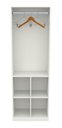 Ver imagem 1 de Armário Colmeia Mirela M5 100% Mdf (closet Lojas Expositor) Vetorial Móveis Branco