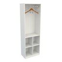 Ver imagem 4 de Armário Colmeia Mirela M5 100% Mdf (closet Lojas Expositor) Vetorial Móveis Branco