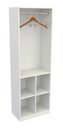 Ver imagem 4 de Armário Colmeia Mirela M5 100% Mdf (closet Lojas Expositor) Vetorial Móveis Branco