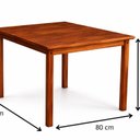 Ver imagem 3 de Conjunto de Mesa e Cadeiras de Jantar Recanto Bege/Cera Envelhecido