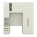 Ver imagem 2 de Quarto Modulado Solteiro Completo 5 Portas 6 Gavetas Bellagio Casa 812