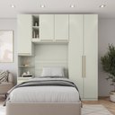Ver imagem 1 de Quarto Modulado Solteiro Completo 5 Portas 6 Gavetas Bellagio Casa 812