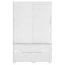 Ver imagem 6 de Guarda Roupa Casal 136cm 2 Portas Solare Branco/Freijó a02 - Mpozenato