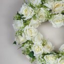 Ver imagem 4 de Guirlanda Coração Rosa Branca 60x55