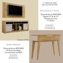 Ver imagem 4 de Rack Bancada Painel para Tv Firenze e Aparador Bellíssima Cinamomo Off White - Valdemóveis