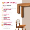 Ver imagem 6 de Sala de Jantar Mesa Nala 220cm Tampo Laminado Canto Moeda com 8 Cadeiras Eva Premium