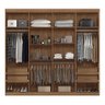 Guarda Roupa Casal Master New 8.4 8 Portas Jatobá/areia com Espelho - Santos Andirá - 3