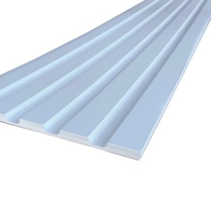 Painel Ripado Compacto 274x25cm Larg. 4 Unid. - Mdf - Branco Tx - Talatto