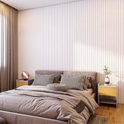 Painel Ripado Compacto 274x25cm Larg. 4 Unid. - Mdf - Branco Tx - Talatto - 2