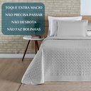 Ver imagem 6 de Colcha King Size Casa Blanca 200 Fios Bordado 100%algodao Super Luxuoso Madri:cinza