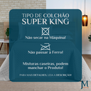 Ver imagem 7 de Colcha King Size Casa Blanca 200 Fios Bordado 100%algodao Super Luxuoso Madri:cinza