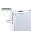 Ver imagem 6 de Armário Banheiro Espelheira Sobrepor Branco | Com Perfil de Alumínio | 31x10x36cm | 01 Porta | Astra