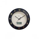 Ver imagem 1 de Relógio de Parede Termômetro e Calendário Preto Fosco Herweg 685262 Único