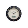 Relógio de Parede Termômetro e Calendário Preto Fosco Herweg 685262 Único - 1