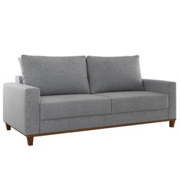 Sofá 3 Lugares Palazo Linho Cinza 180cm - 1