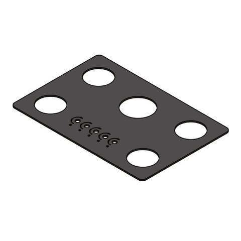 Vidro Preto para Cooktop 5 Bocas Nardelli