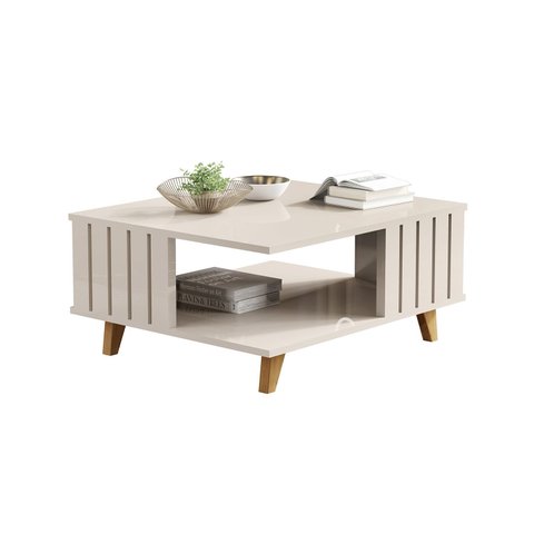 Mesa Centro Acai Off White - Moveis Jb