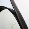 Espelho Redondo Decorativo com Moldura Alça de Couro 50cm - 5