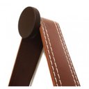 Ver imagem 3 de Espelho Redondo Decorativo com Moldura Alça de Couro 50cm