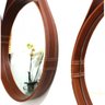 Espelho Redondo Decorativo com Moldura Alça de Couro 50cm - 7