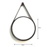 Espelho Redondo Decorativo com Moldura Alça de Couro 60cm - 3