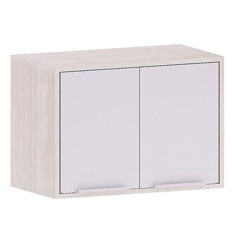Armário Aéreo Geladeira 60 Cm 2 Portas Atenas Cinza Cristal