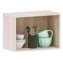 Ver imagem 2 de Armário Aéreo Geladeira 60 Cm 2 Portas Atenas Cinza Cristal