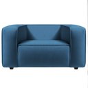Ver mais imagens de Kit Sofá 3 Lugares 180cm e Poltrona Decorativa Escritório Orgânico Cecília Linho Cinza Claro