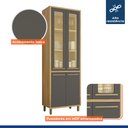 Ver imagem 5 de Armário Paneleiro 4 Portas com Vidro Torino