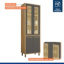 Ver imagem 4 de Armário Paneleiro 4 Portas com Vidro Torino