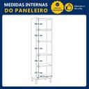 Ver mais imagens de Armário Paneleiro 4 Portas com Nicho Torino Bege/Cinamomo/Off White
