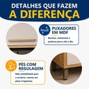 Ver imagem 2 de Armário Paneleiro 4 Portas com Nicho Torino Bege/Cinamomo/Off White