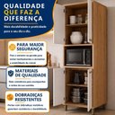 Ver imagem 3 de Armário Paneleiro 4 Portas com Nicho Torino Bege/Cinamomo/Off White