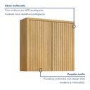 Ver imagem 4 de Armário Aéreo para Cozinha 80cm 2 Portas Ripado Torino