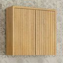 Ver imagem 2 de Armário Aéreo para Cozinha 80cm 2 Portas Ripado Torino