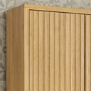 Ver imagem 7 de Armário Aéreo para Cozinha 80cm 2 Portas Ripado Torino