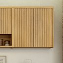 Ver mais imagens de Armário Aéreo para Cozinha 80cm 2 Portas Ripado Torino Marrom/Cinamomo