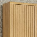 Ver imagem 7 de Armário Aéreo para Cozinha 80cm 2 Portas Ripado Torino Marrom/Cinamomo