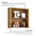 Ver imagem 5 de Armário Aéreo para Cozinha 80cm 2 Portas Ripado Torino Marrom/Cinamomo