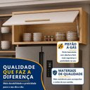 Ver imagem 4 de Armário Aéreo para Cozinha 1 Porta Geladeira Torino Bege/Cinamomo/Off White