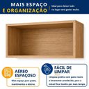 Ver imagem 5 de Armário Aéreo para Cozinha 1 Porta Geladeira Torino Bege/Cinamomo/Off White