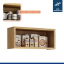Ver imagem 6 de Armário Aéreo para Cozinha 1 Porta Geladeira Torino Bege/Cinamomo/Off White