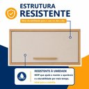 Ver imagem 6 de Armário Aéreo para Cozinha 1 Porta Geladeira Torino Bege/Cinamomo/Off White