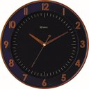 Ver imagem 1 de Relógio Parede 35cm Preto Tic-tac Dourado Ouro Herweg 6803