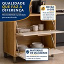 Ver imagem 4 de Balcão para Cozinha 2 Portas 80cm Torino Bege/Cinamomo/Off White