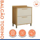 Ver imagem 3 de Balcão para Cozinha 2 Portas 80cm Torino Bege/Cinamomo/Off White